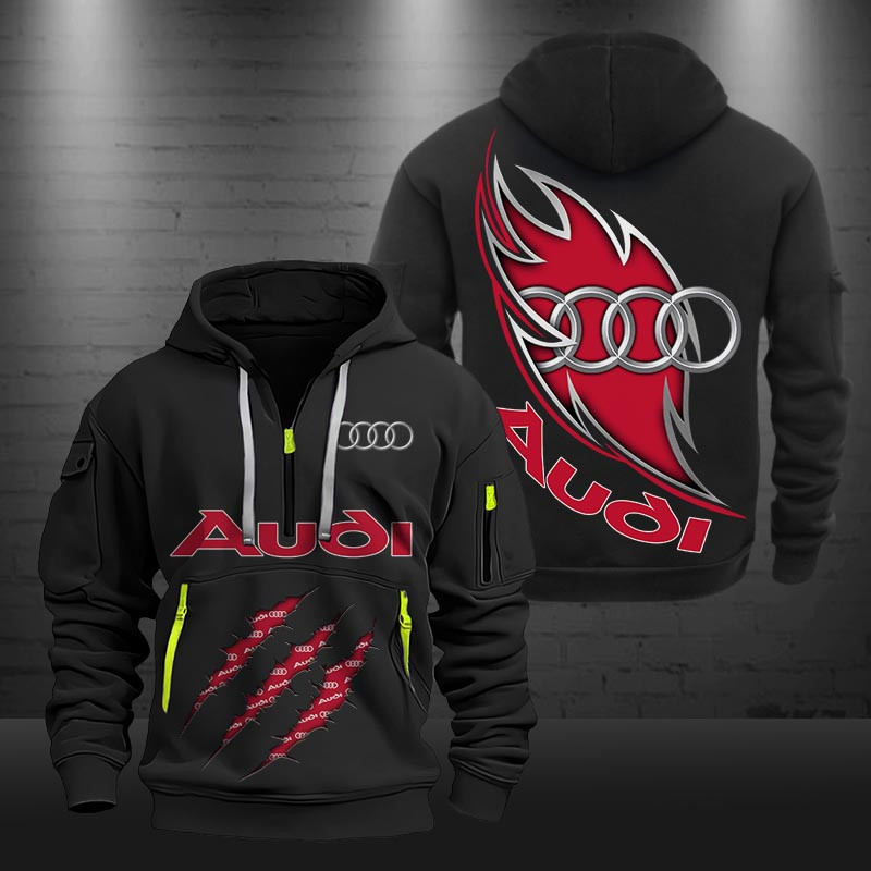 Audi New Zip Hoodie 0422 Multicolor - Famjoys Audi New Zip Hoodie 0422 Multicolor - Famjoys