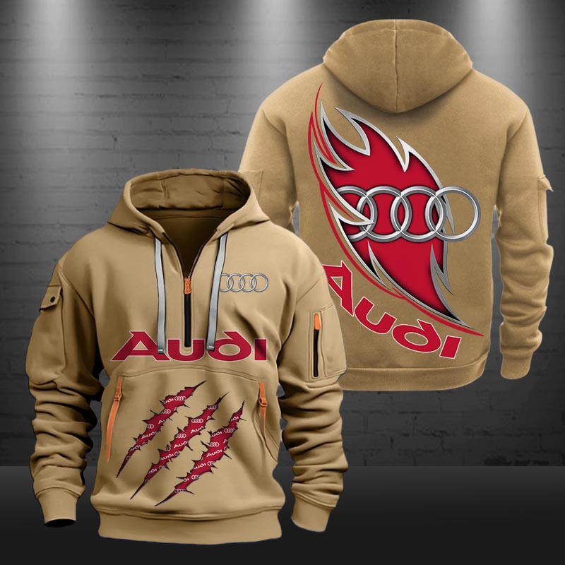 Audi New Zip Hoodie 0422 Multicolor - Famjoys Audi New Zip Hoodie 0422 Multicolor - Famjoys
