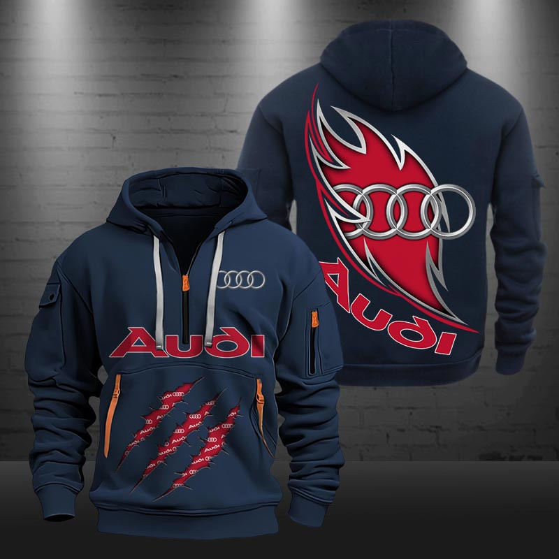 Audi New Zip Hoodie 0422 Multicolor - Famjoys Audi New Zip Hoodie 0422 Multicolor - Famjoys