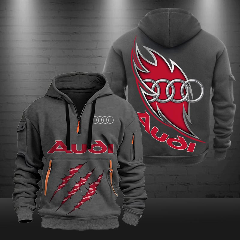 Audi New Zip Hoodie 0422 Multicolor - Famjoys Audi New Zip Hoodie 0422 Multicolor - Famjoys