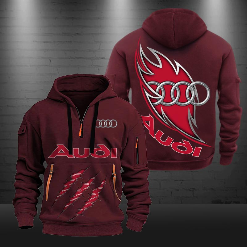 Audi New Zip Hoodie 0422 Multicolor - Famjoys Audi New Zip Hoodie 0422 Multicolor - Famjoys