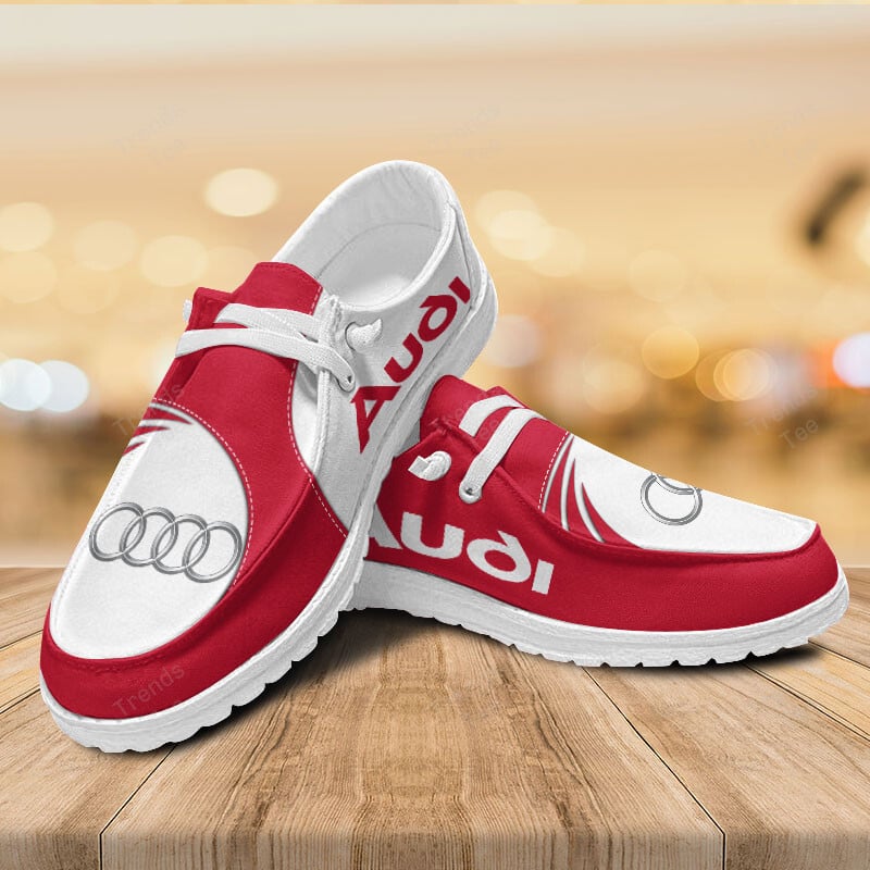 Audi Personalized Hey Dude Sports Shoes Custom Name Design Perfect Gift For Fans - Famjoys Audi Personalized Hey Dude Sports Shoes Custom Name Design Perfect Gift For Fans - Famjoys