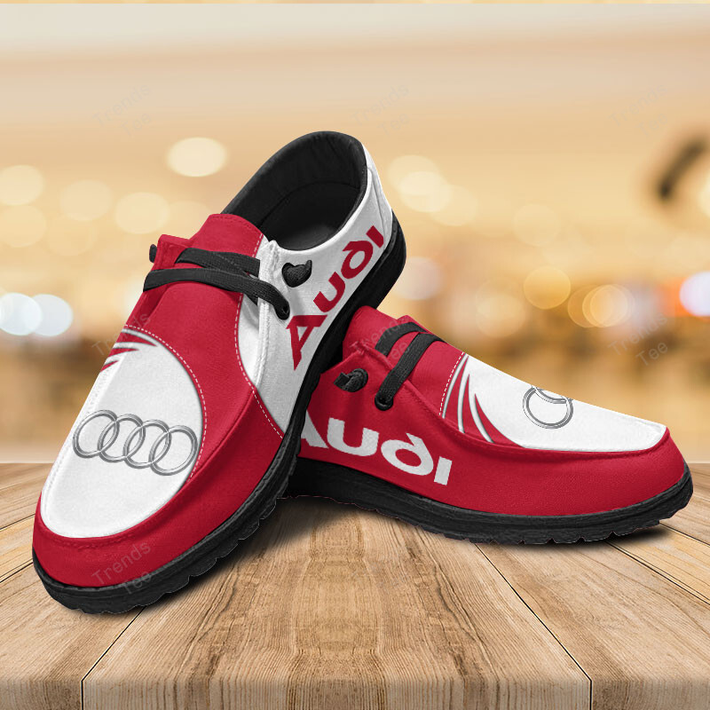 Audi Personalized Hey Dude Sports Shoes Custom Name Design Perfect Gift For Fans - Famjoys Audi Personalized Hey Dude Sports Shoes Custom Name Design Perfect Gift For Fans - Famjoys