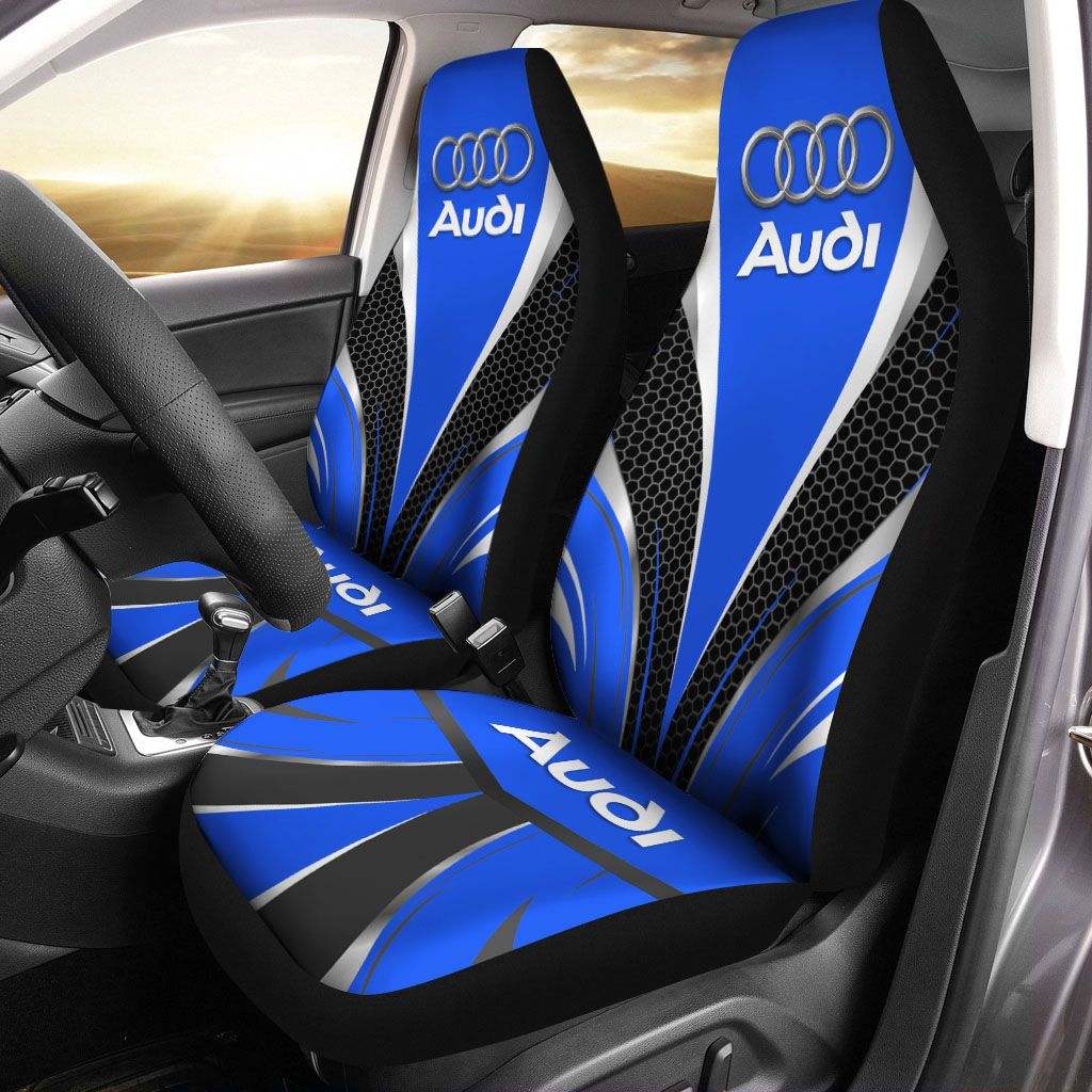 Audi Pvt-Nh Car Seat Cover (Set Of 2) Ver 4 (Blue)