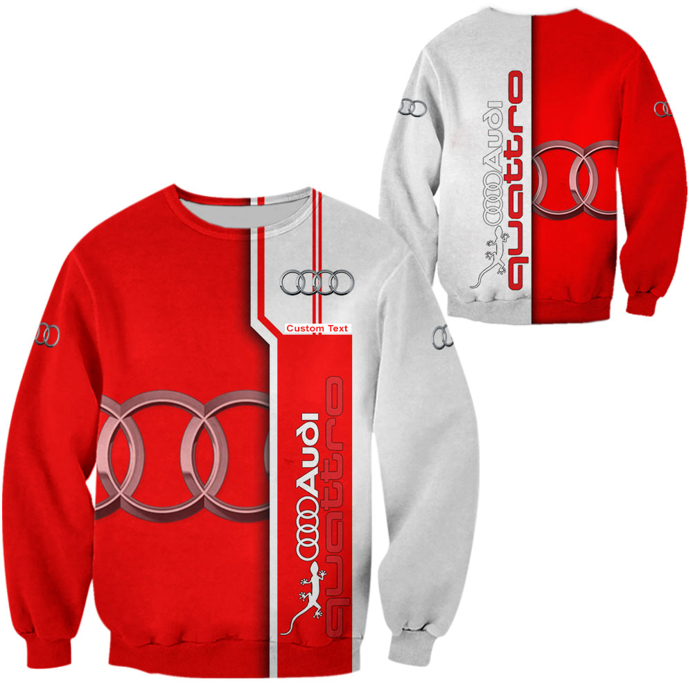 Audi Quattro 3D Apparel Zip Hoodie,Pant,Polo, Button Hawaii Shirt Personalized - Famjoys Audi Quattro 3D Apparel Zip Hoodie,Pant,Polo, Button Hawaii Shirt Personalized - Famjoys