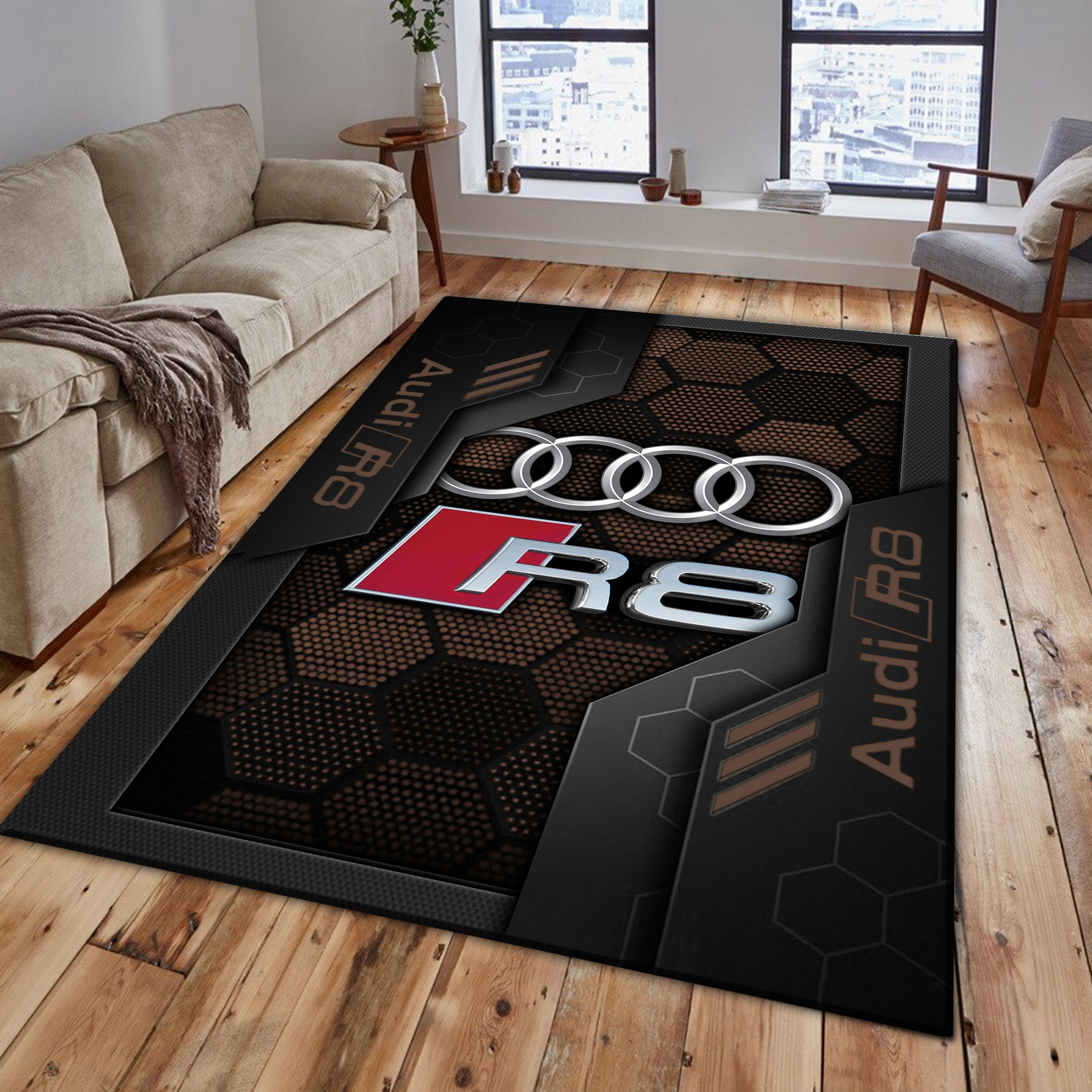 Audi R8 Area Rugs 3619 Multicolor - Famjoys Audi R8 Area Rugs 3619 Multicolor - Famjoys