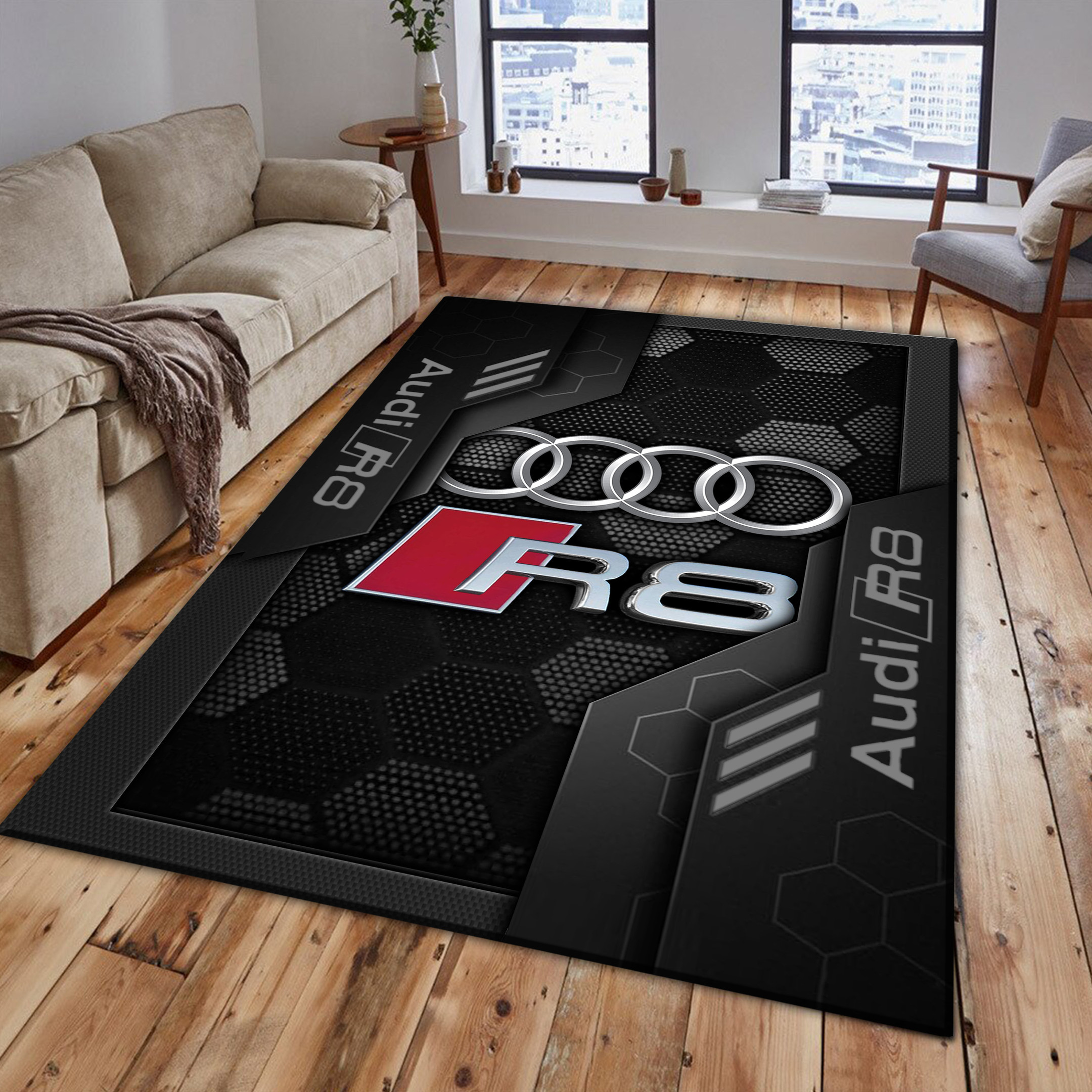 Audi R8 Area Rugs 3619 Multicolor - Famjoys Audi R8 Area Rugs 3619 Multicolor - Famjoys