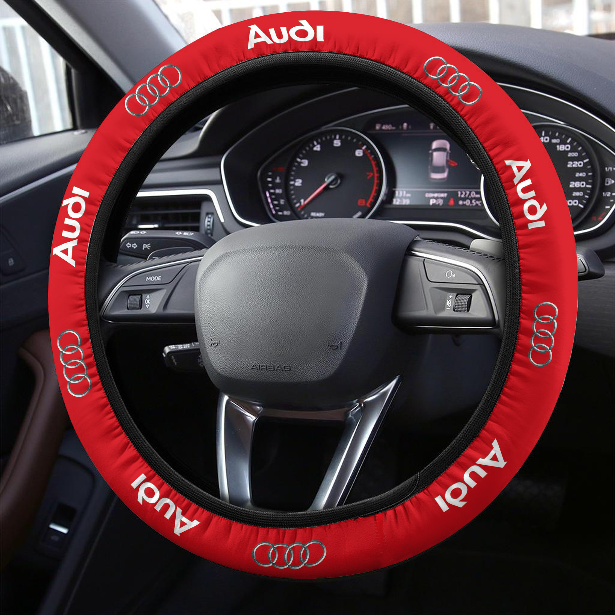 Audi Steering Wheel Cover - Famjoys Audi Steering Wheel Cover - Famjoys