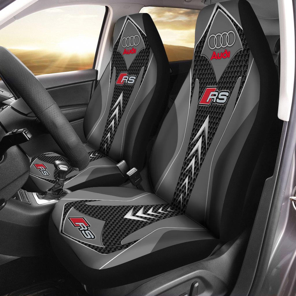 Audi Tnt-Ht Car Seat Cover (Set Of 2) Ver 2 (Grey)