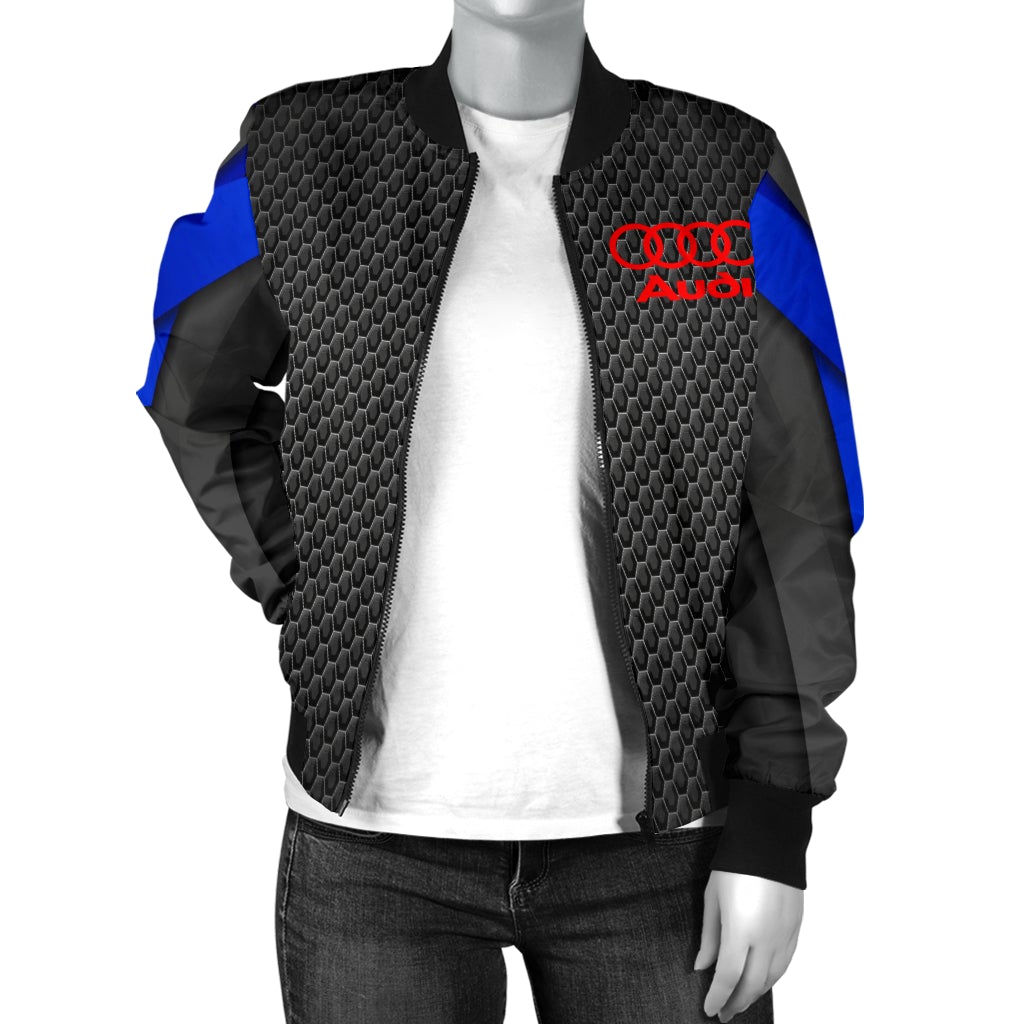 Audi Women's Bomber Jacket BB - Famjoys Audi Women's Bomber Jacket BB - Famjoys