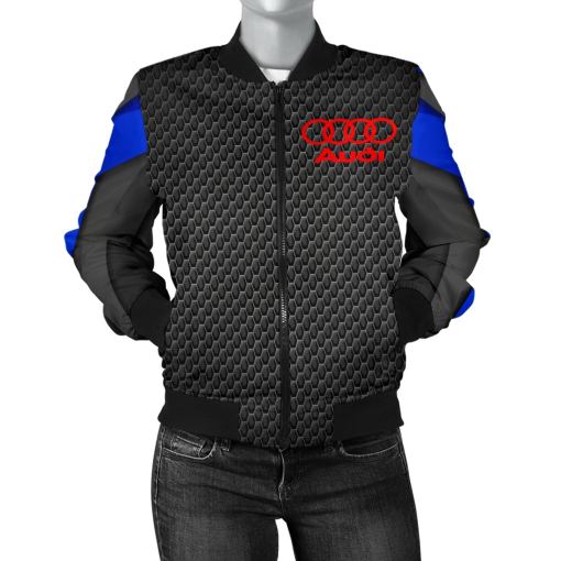 Audi Women's Bomber Jacket BB - Famjoys Audi Women's Bomber Jacket BB - Famjoys