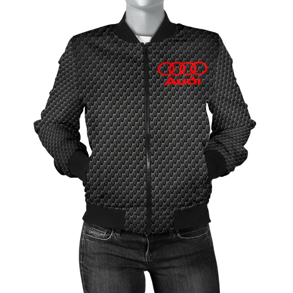 Audi Women's Bomber Jacket MT - Famjoys Audi Women's Bomber Jacket MT - Famjoys