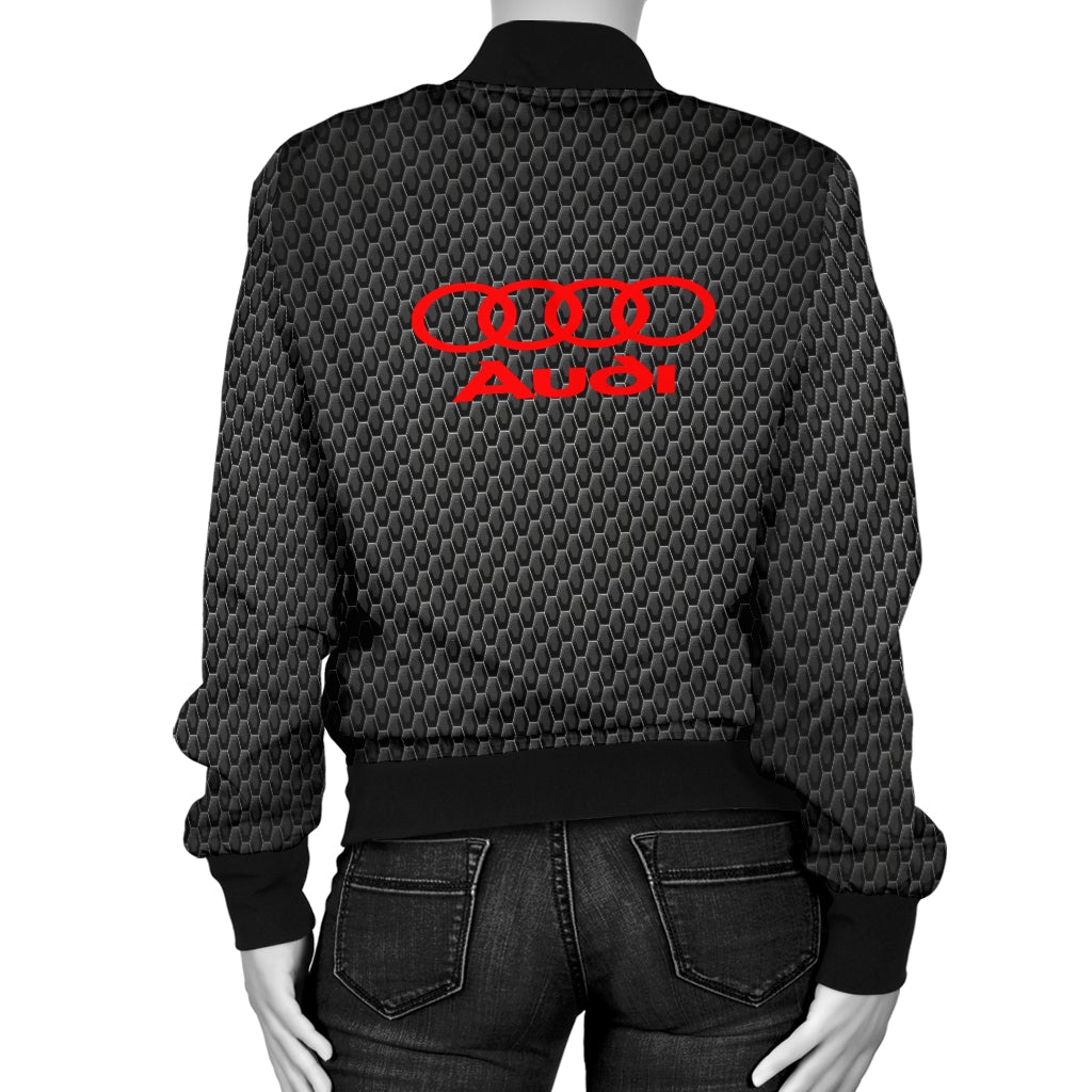 Audi Women's Bomber Jacket MT - Famjoys Audi Women's Bomber Jacket MT - Famjoys