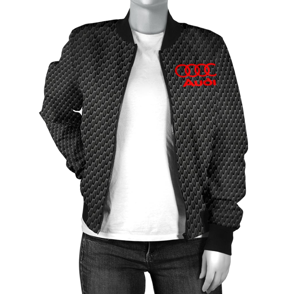 Audi Women's Bomber Jacket MT - Famjoys Audi Women's Bomber Jacket MT - Famjoys