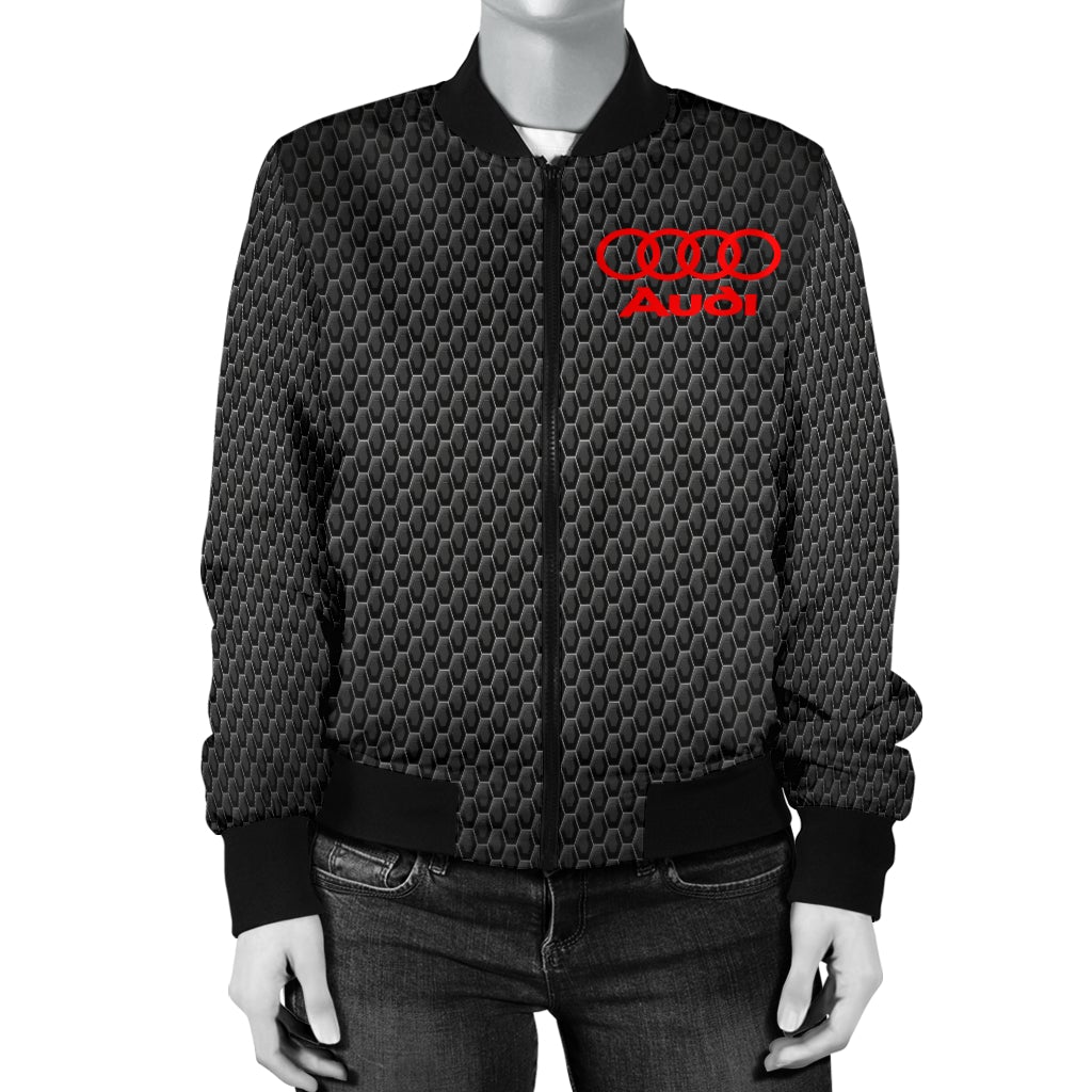 Audi Women's Bomber Jacket MT - Famjoys Audi Women's Bomber Jacket MT - Famjoys