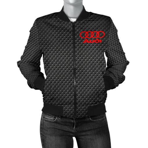 Audi Women's Bomber Jacket MT - Famjoys Audi Women's Bomber Jacket MT - Famjoys