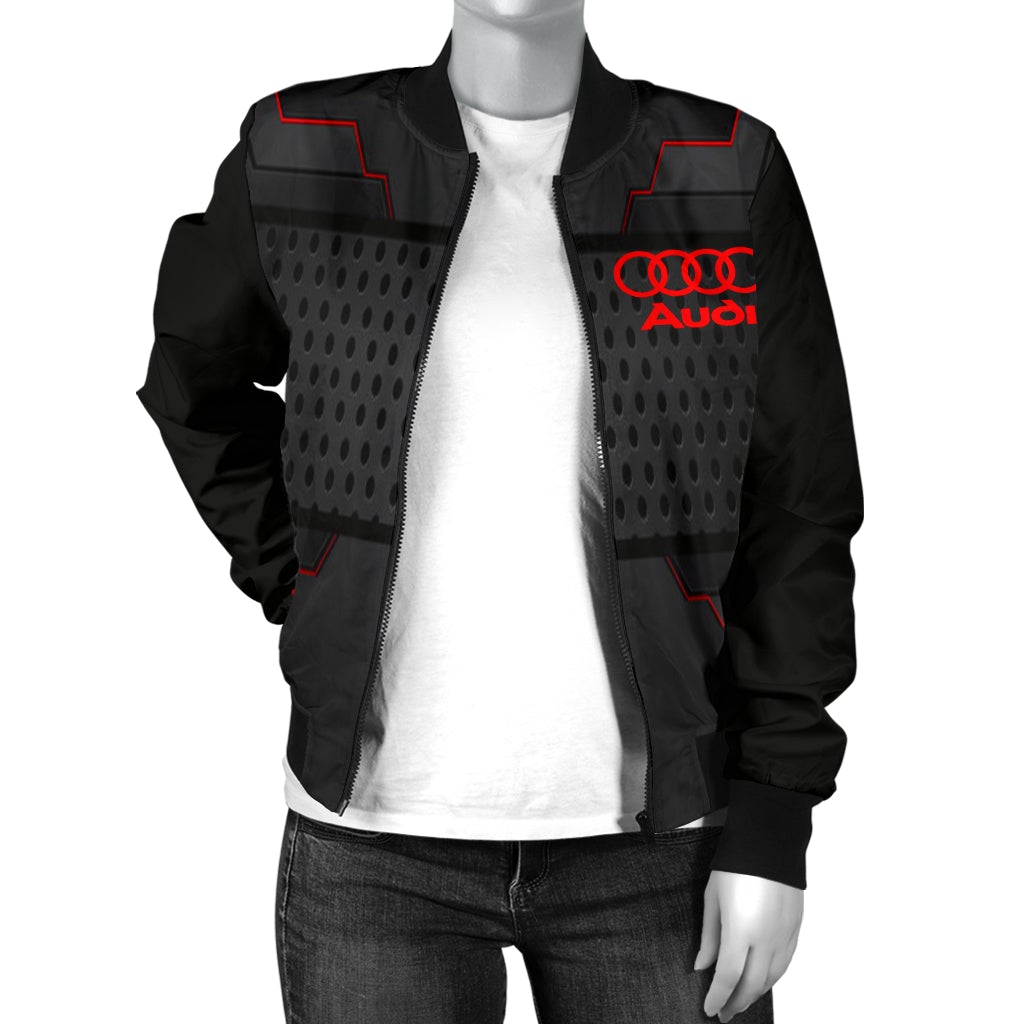Audi Women's Bomber Jacket MX - Famjoys Audi Women's Bomber Jacket MX - Famjoys
