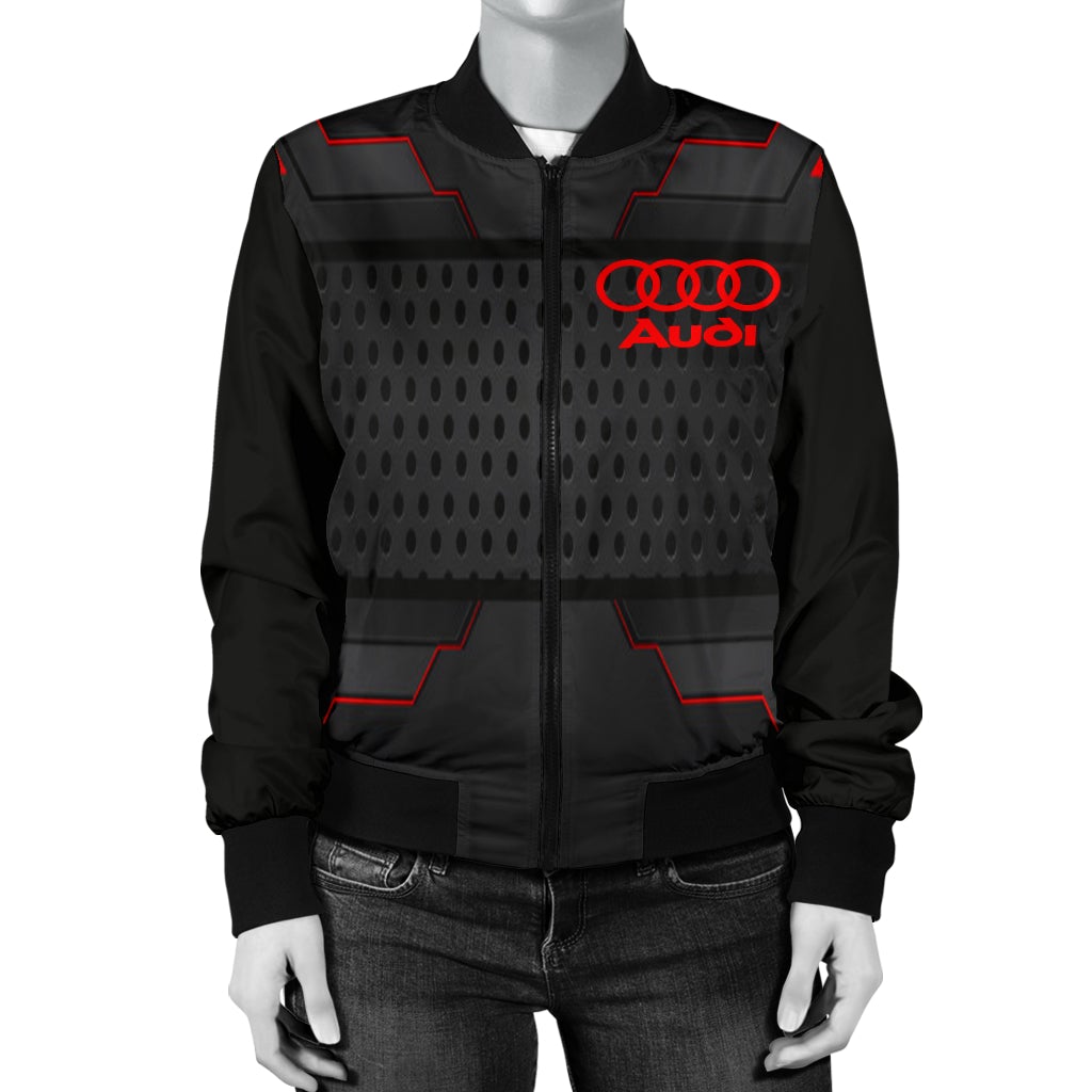 Audi Women's Bomber Jacket MX - Famjoys Audi Women's Bomber Jacket MX - Famjoys