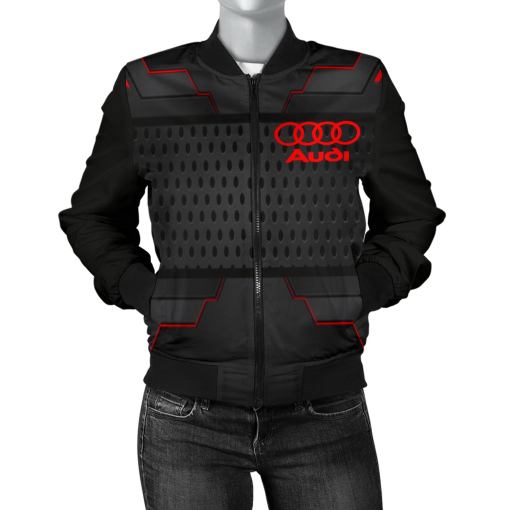 Audi Women's Bomber Jacket MX - Famjoys Audi Women's Bomber Jacket MX - Famjoys