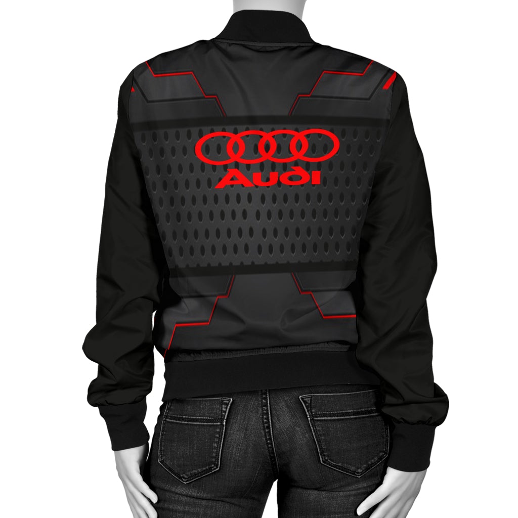 Audi Women's Bomber Jacket MX - Famjoys Audi Women's Bomber Jacket MX - Famjoys