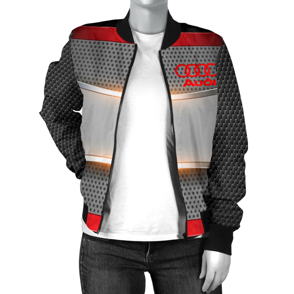 Audi Women's Bomber Jacket RW - Famjoys Audi Women's Bomber Jacket RW - Famjoys