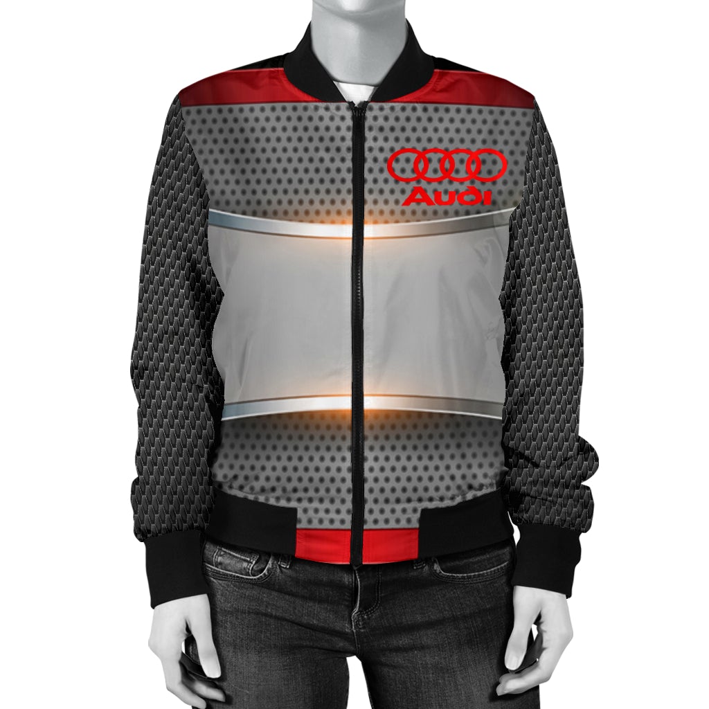 Audi Women's Bomber Jacket RW - Famjoys Audi Women's Bomber Jacket RW - Famjoys