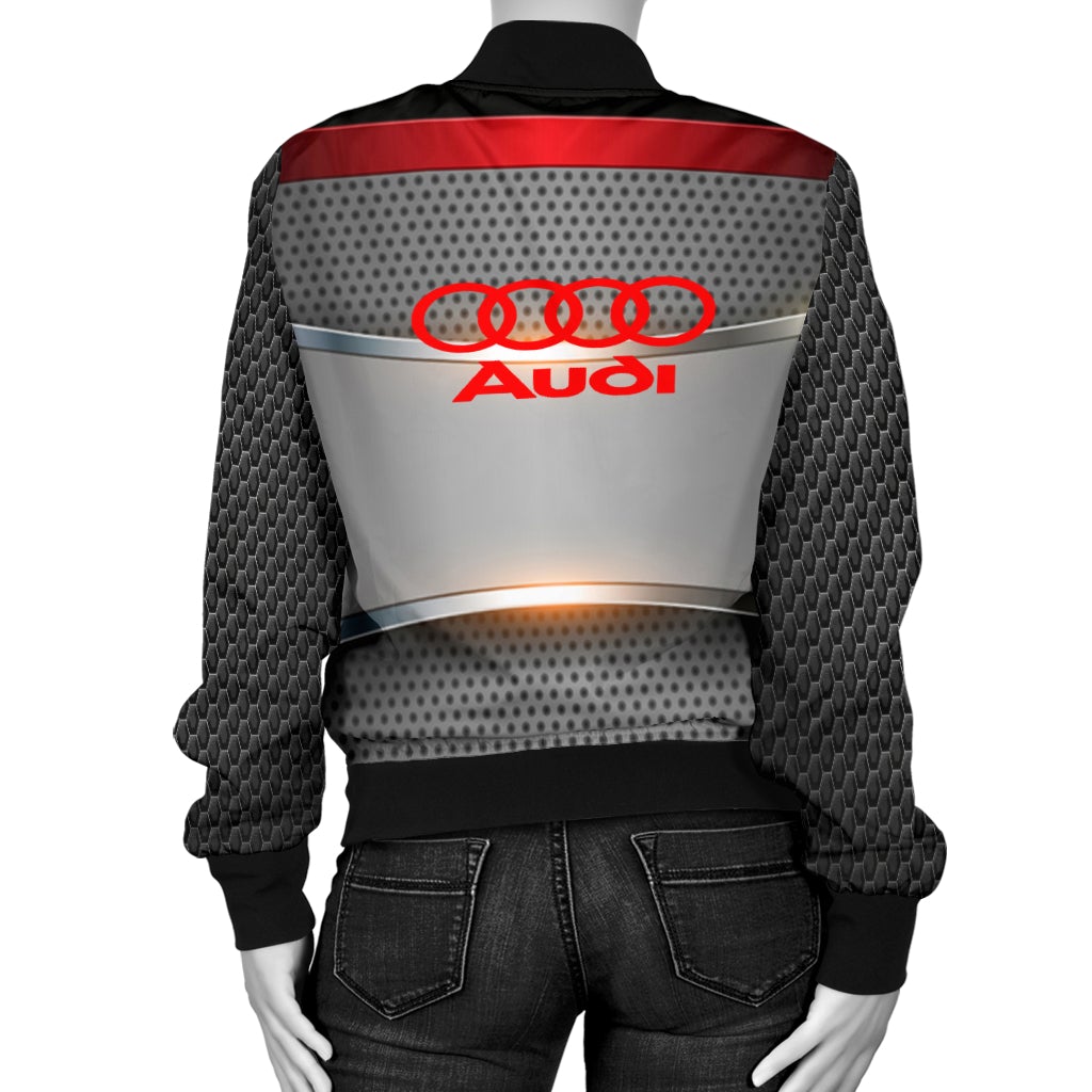 Audi Women's Bomber Jacket RW - Famjoys Audi Women's Bomber Jacket RW - Famjoys