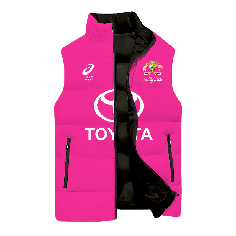 Australia National Cricket Pink Test Cotton Vest Limited Pink Color Edition - Famjoys Australia National Cricket Pink Test Cotton Vest Limited Pink Color Edition - Famjoys
