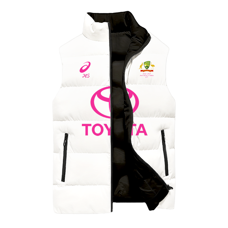 Australia National Cricket Pink Test Cotton Vest Limited White Color Edition - Famjoys Australia National Cricket Pink Test Cotton Vest Limited White Color Edition - Famjoys