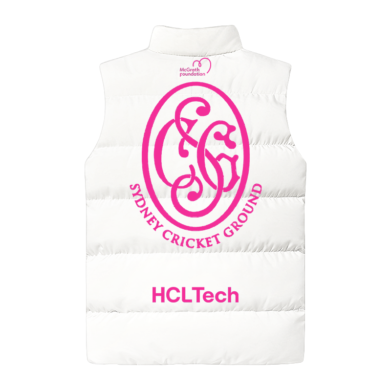 Australia National Cricket Pink Test Cotton Vest Limited White Color Edition - Famjoys Australia National Cricket Pink Test Cotton Vest Limited White Color Edition - Famjoys