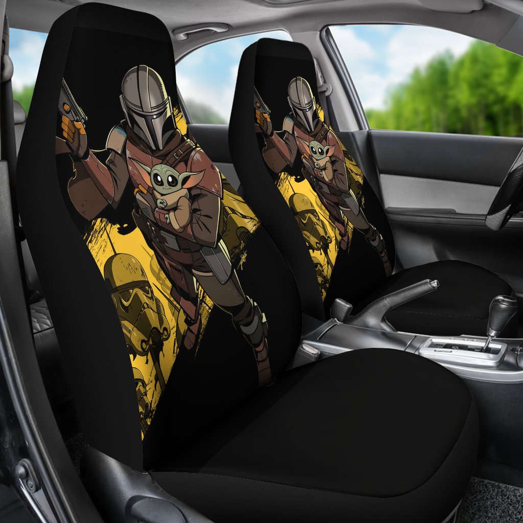 Baby Yoda Cute Seat Cover - Famjoys Baby Yoda Cute Seat Cover - Famjoys