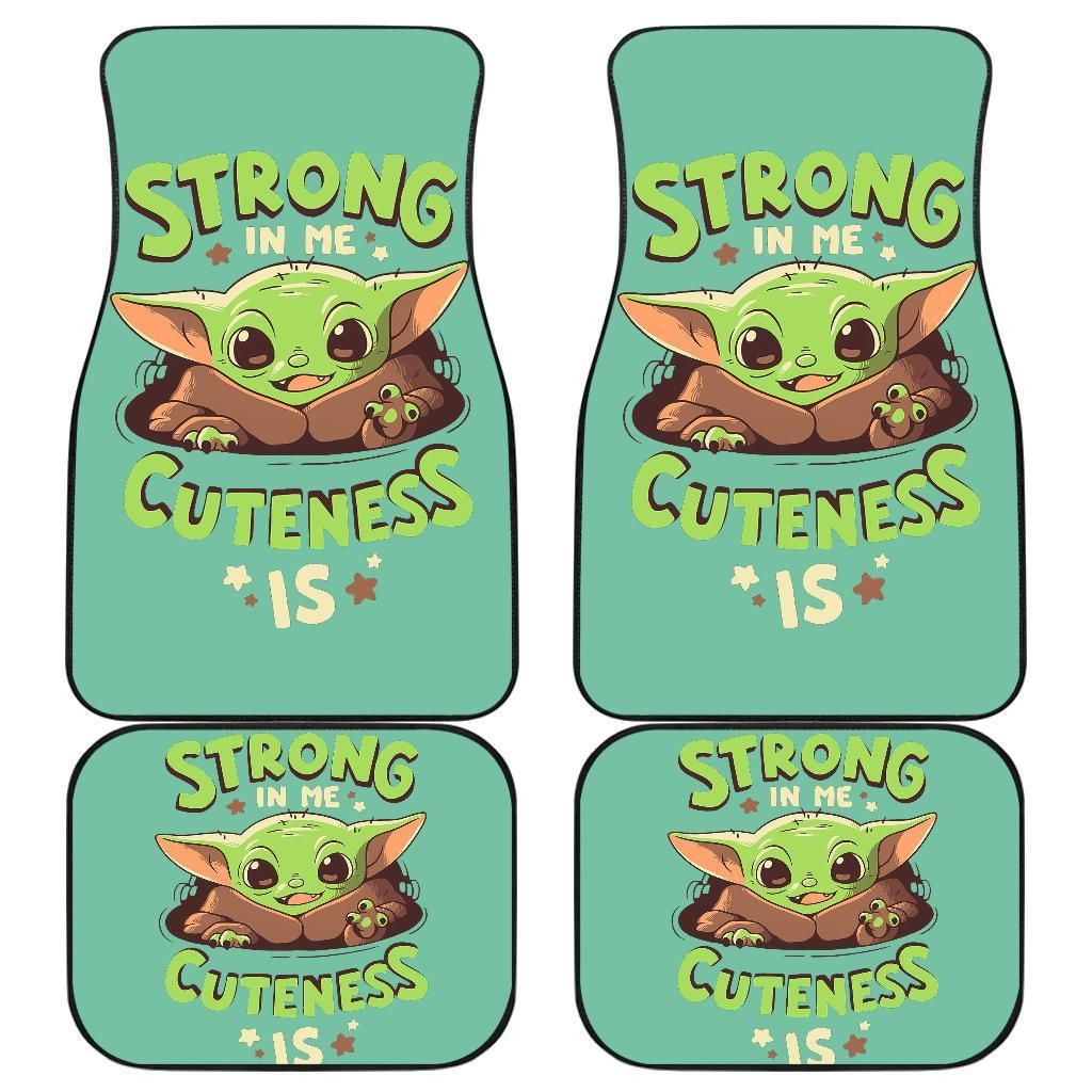 Baby Yoda Cute The Mandalorian Blue Car Floor Mats - Famjoys Baby Yoda Cute The Mandalorian Blue Car Floor Mats - Famjoys