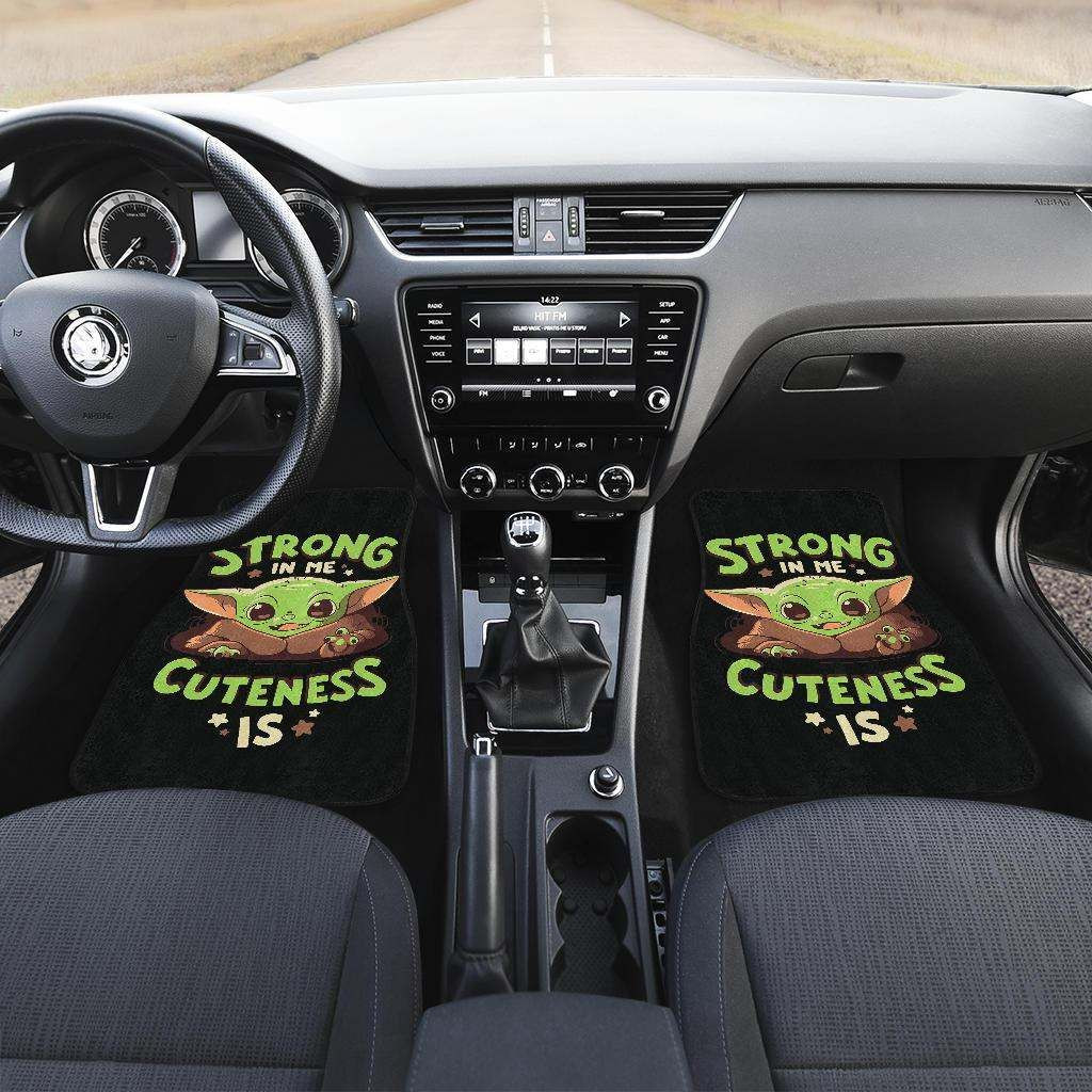 Baby Yoda Cute The Mandalorian Car Floor Mats - Famjoys Baby Yoda Cute The Mandalorian Car Floor Mats - Famjoys