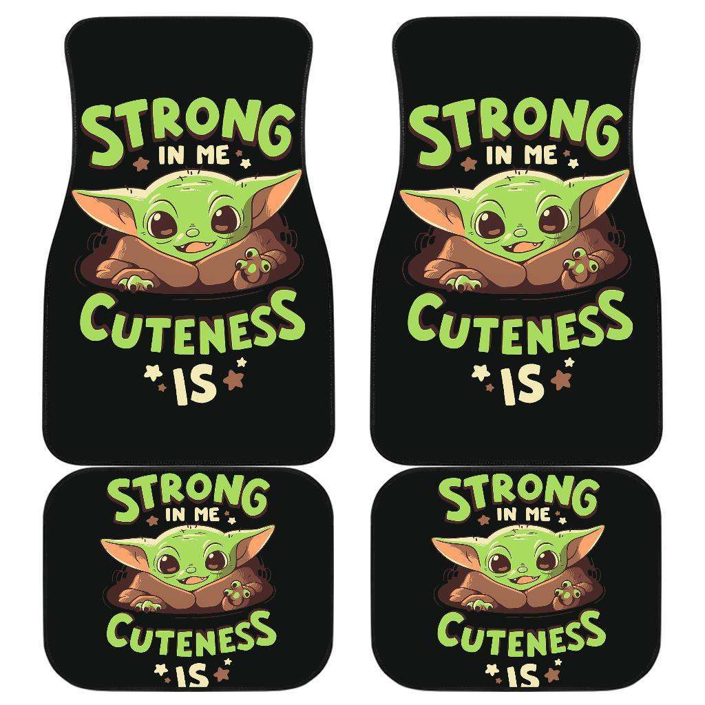 Baby Yoda Cute The Mandalorian Car Floor Mats - Famjoys Baby Yoda Cute The Mandalorian Car Floor Mats - Famjoys