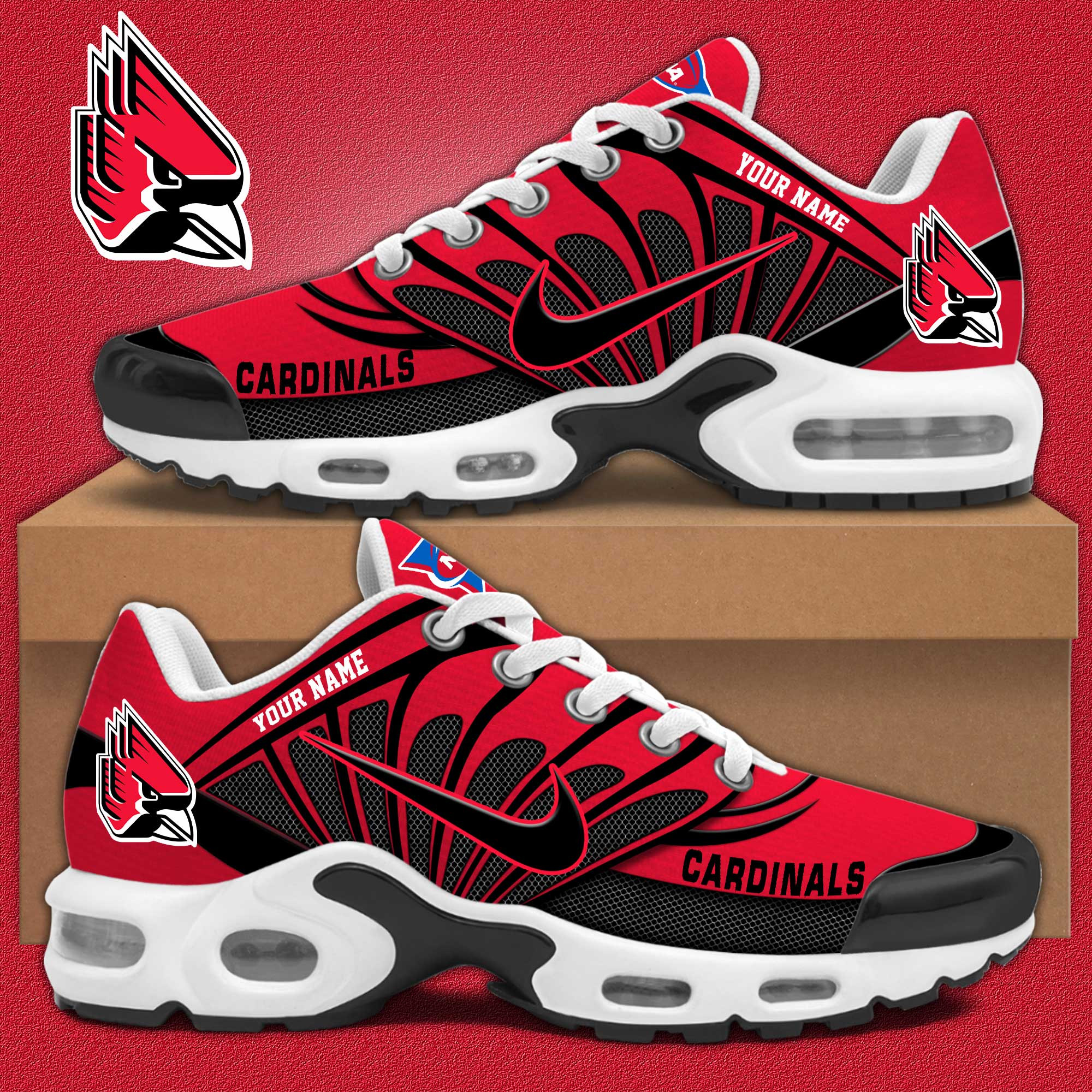 Ball State Cardinals Personalized Shoes S516508 - Famjoys Ball State Cardinals Personalized Shoes S516508 - Famjoys
