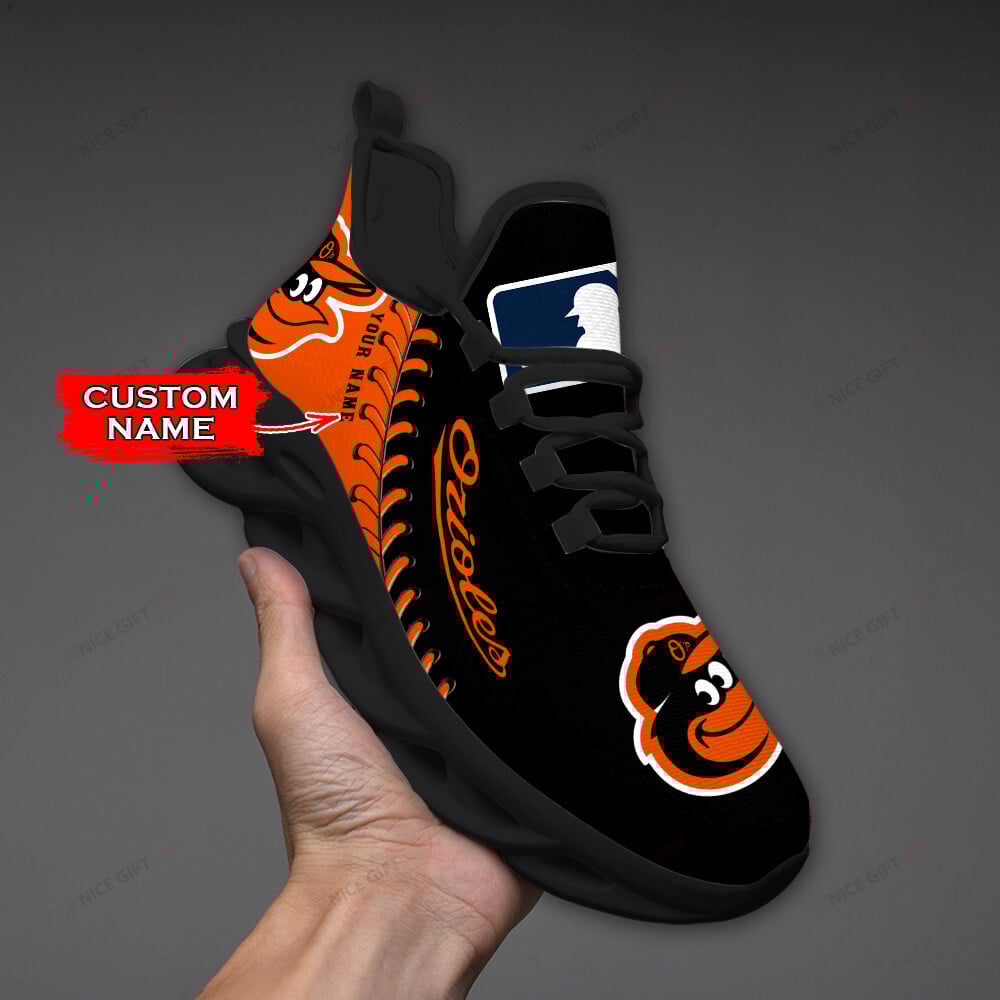 Baltimore Orioles Custom Name Max Soul Shoes MSS-O9D6 - Famjoys Baltimore Orioles Custom Name Max Soul Shoes MSS-O9D6 - Famjoys
