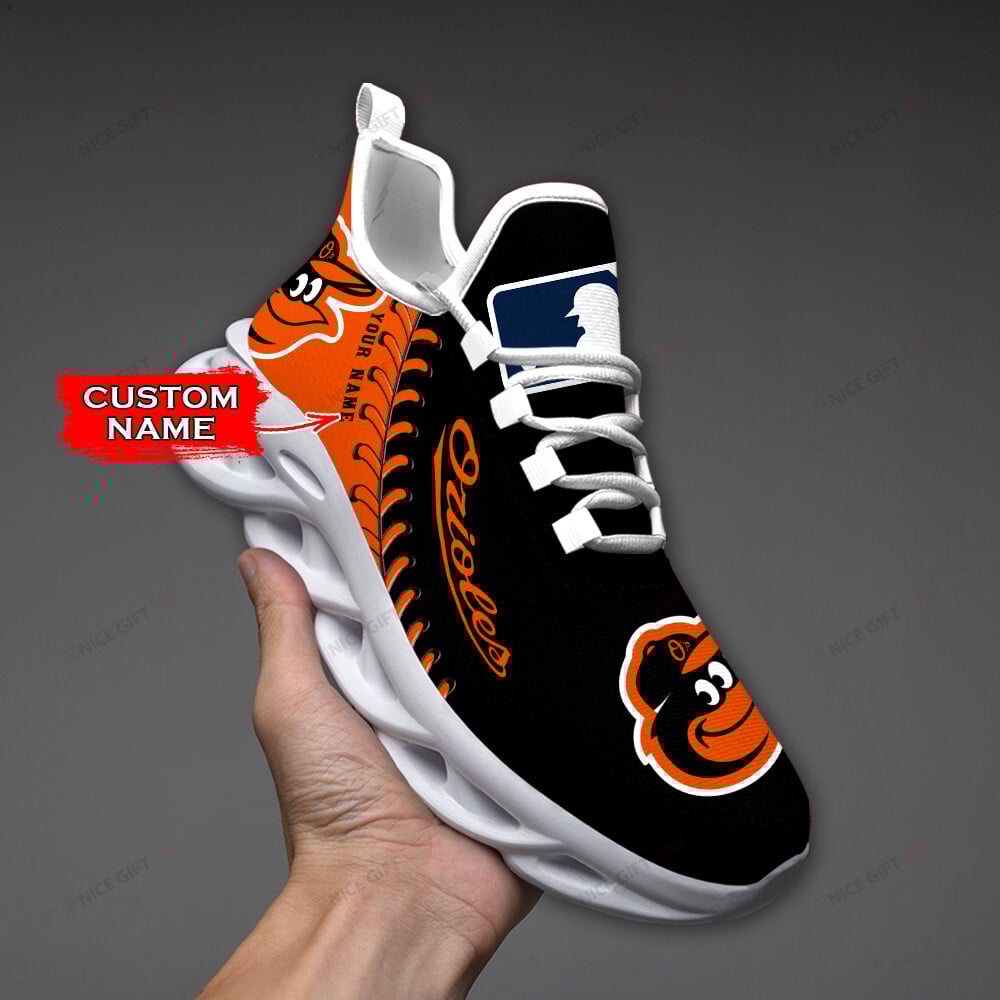 Baltimore Orioles Custom Name Max Soul Shoes MSS-O9D6 - Famjoys Baltimore Orioles Custom Name Max Soul Shoes MSS-O9D6 - Famjoys