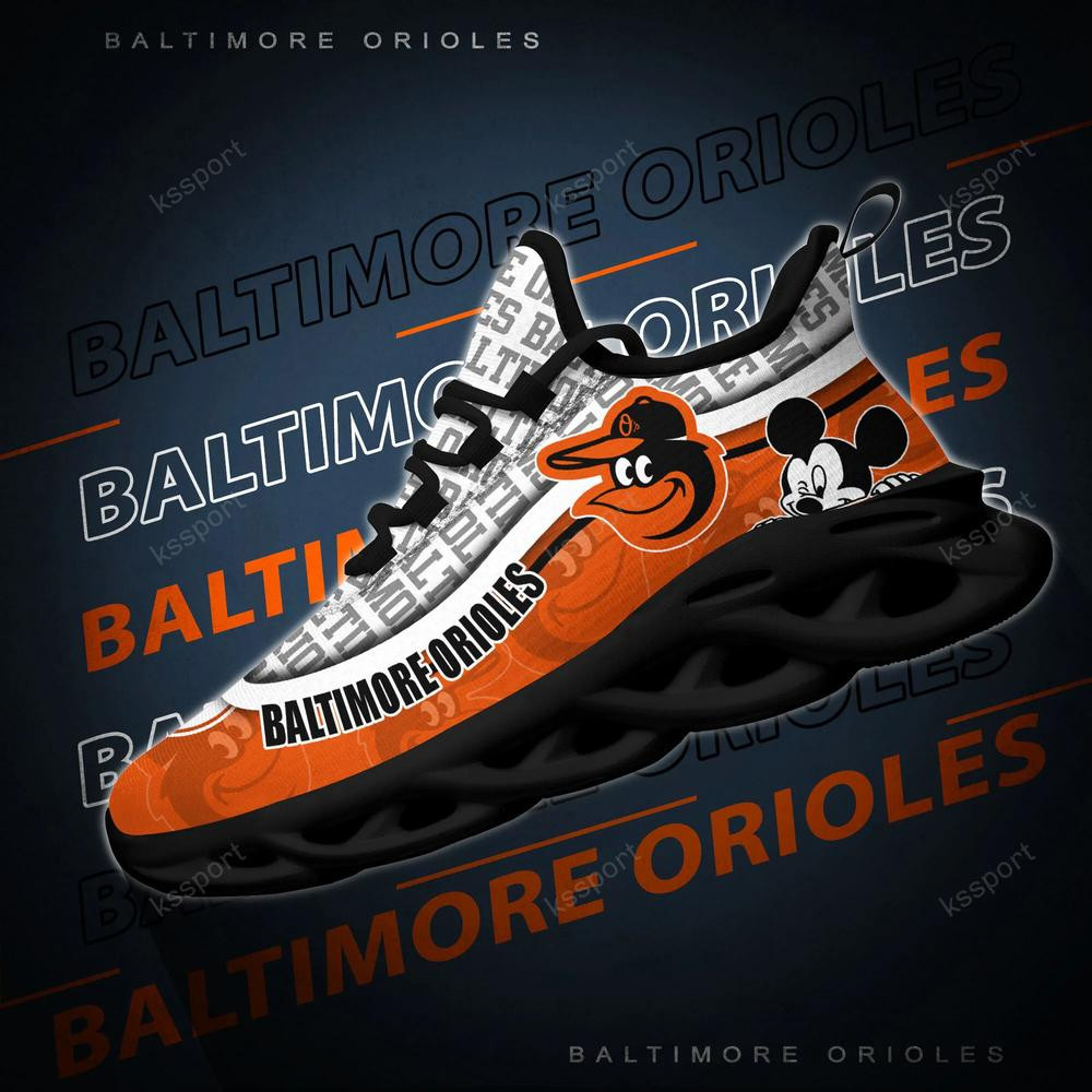 Baltimore Orioles Max Soul Clunky Sneakers - Famjoys Baltimore Orioles Max Soul Clunky Sneakers - Famjoys