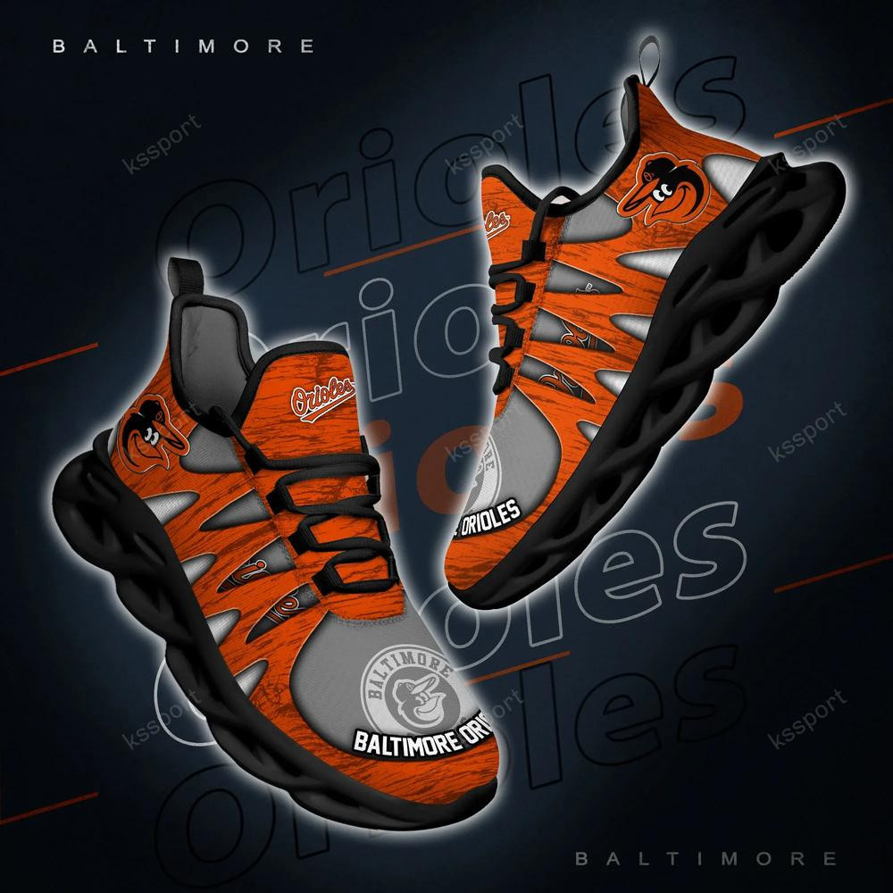Baltimore Orioles Max Soul Shoes, Running Sneakers - Famjoys Baltimore Orioles Max Soul Shoes, Running Sneakers - Famjoys