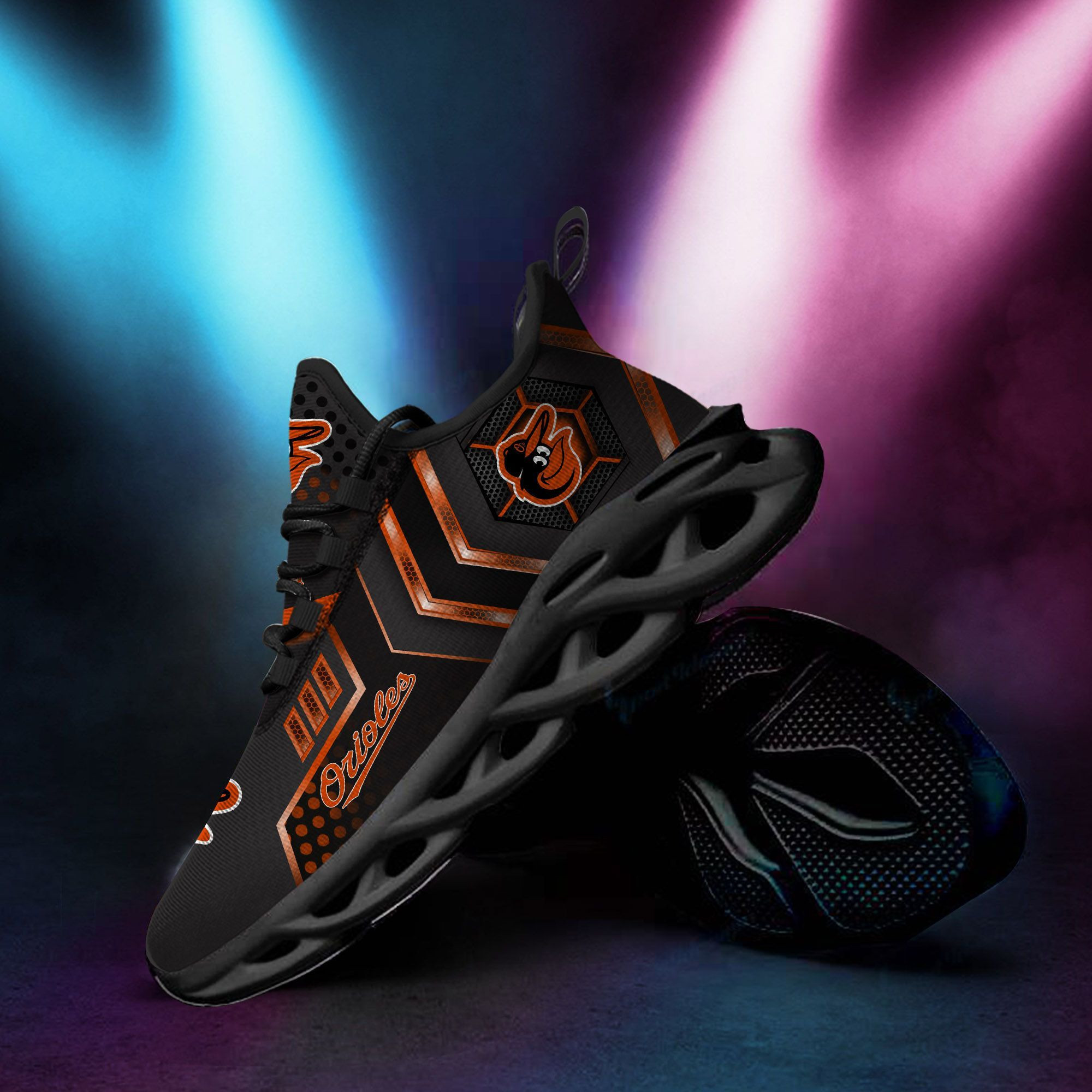 Baltimore Orioles Max Soul Sneakers Shoes - Famjoys Baltimore Orioles Max Soul Sneakers Shoes - Famjoys