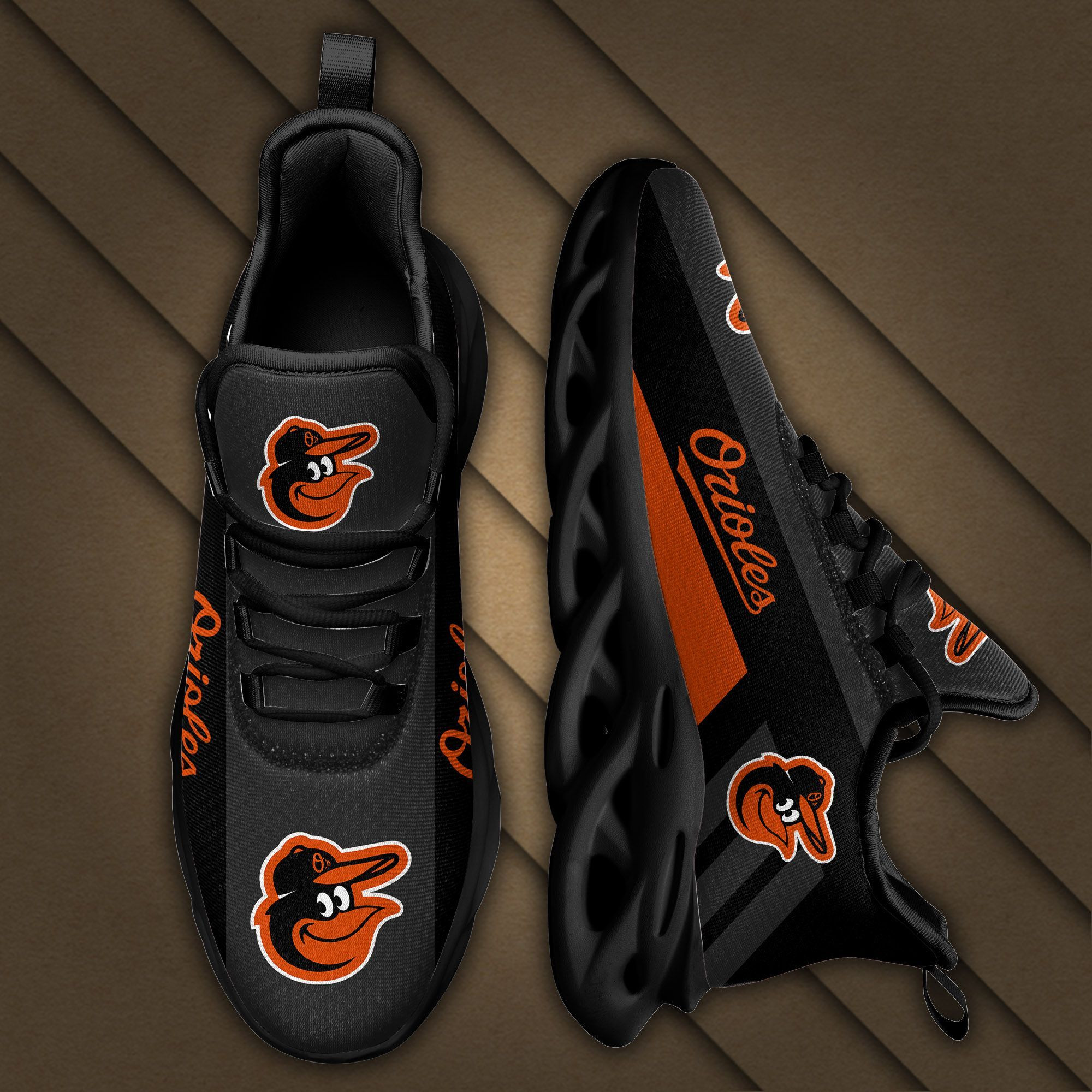 Baltimore Orioles Max Soul Sneakers Shoes - Famjoys Baltimore Orioles Max Soul Sneakers Shoes - Famjoys