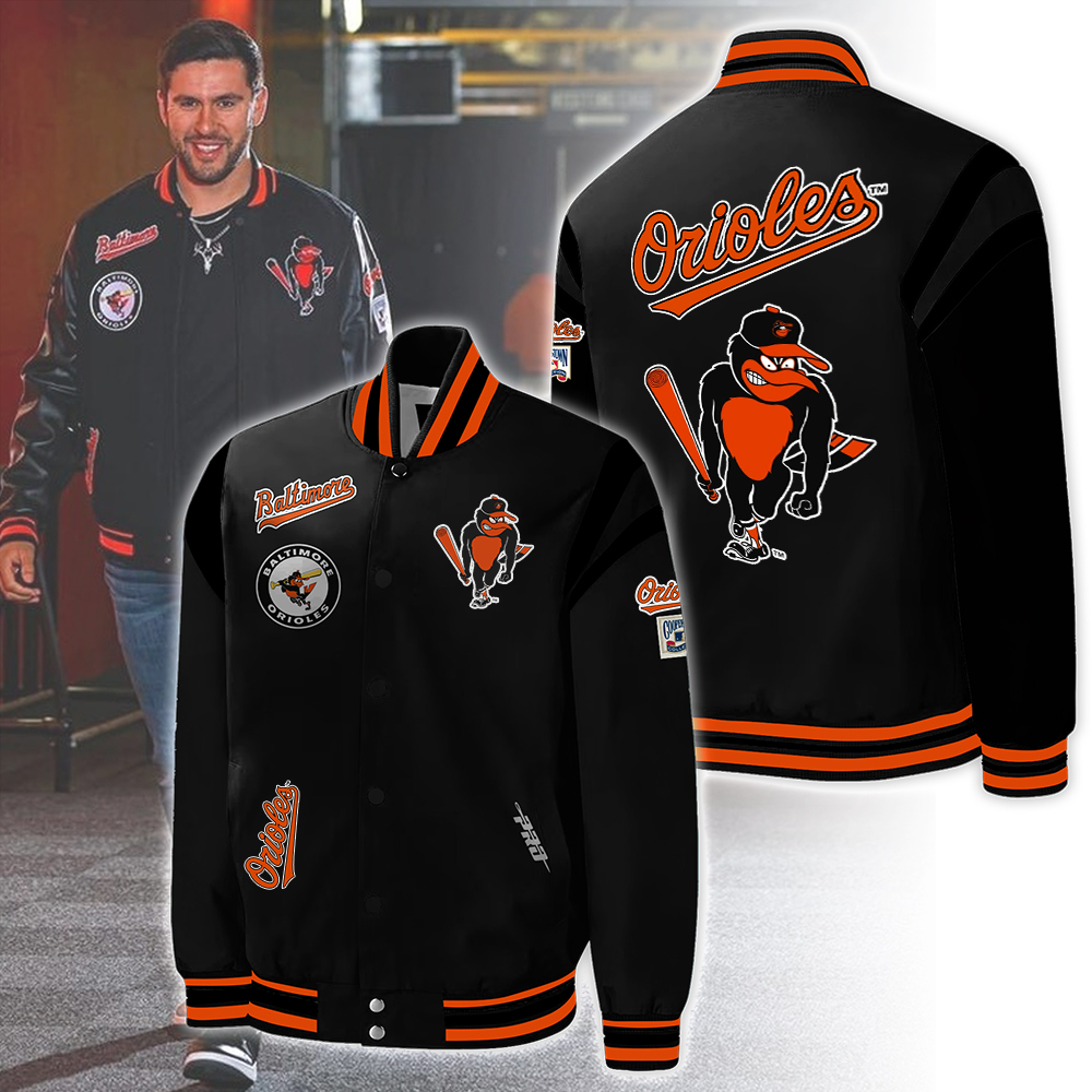 Baltimore Orioles MBL Bomber Jacket - Famjoys Baltimore Orioles MBL Bomber Jacket - Famjoys