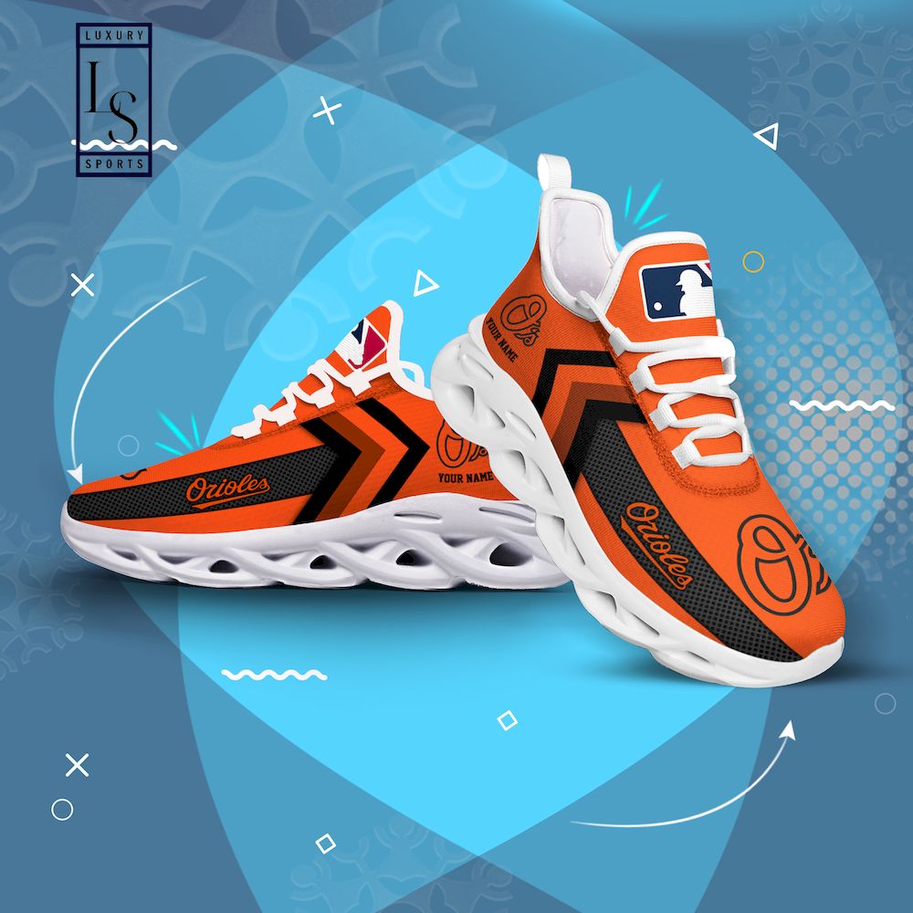 Baltimore Orioles Personalized Max Soul Shoes - Famjoys Baltimore Orioles Personalized Max Soul Shoes - Famjoys