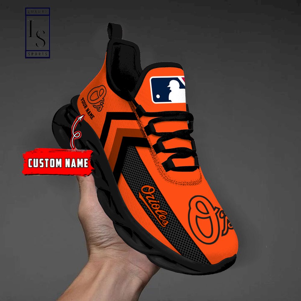 Baltimore Orioles Personalized Max Soul Shoes - Famjoys Baltimore Orioles Personalized Max Soul Shoes - Famjoys
