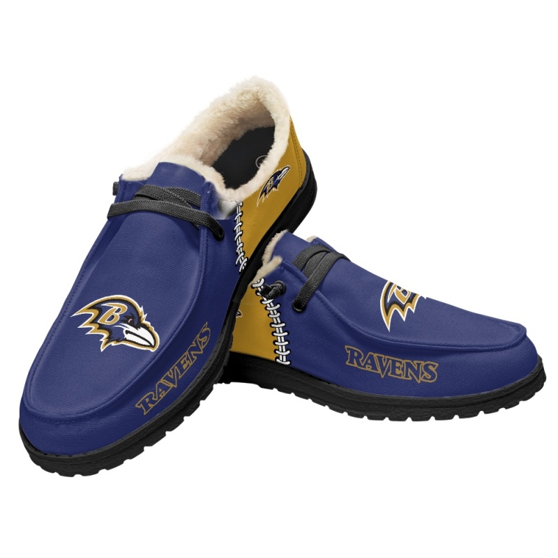 Baltimore Ravens – Hey Dude Wendy With Warm Fur Lining - Famjoys Baltimore Ravens – Hey Dude Wendy With Warm Fur Lining - Famjoys