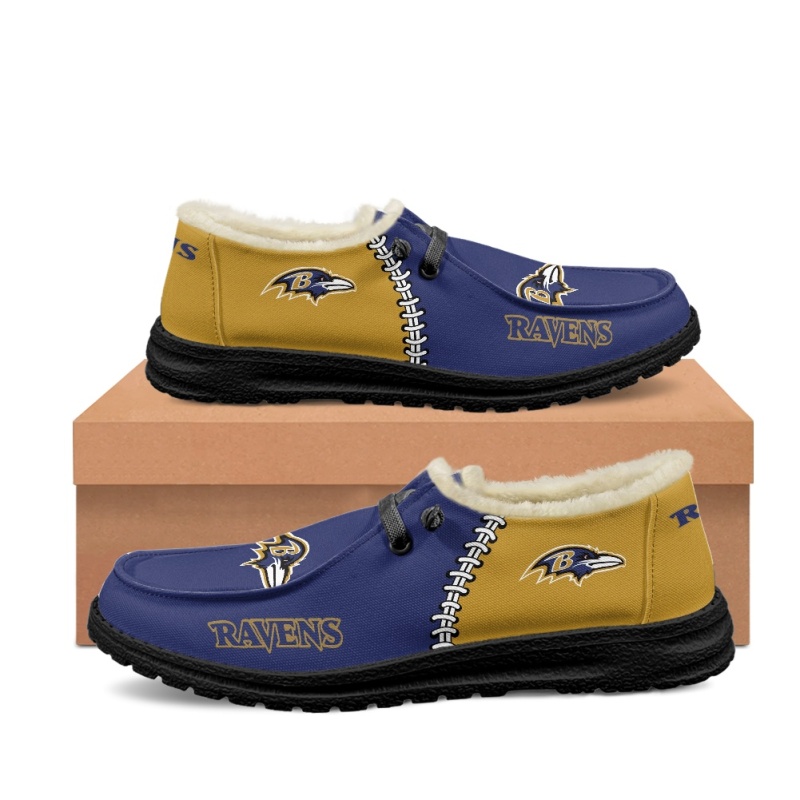 Baltimore Ravens – Hey Dude Wendy With Warm Fur Lining - Famjoys Baltimore Ravens – Hey Dude Wendy With Warm Fur Lining - Famjoys