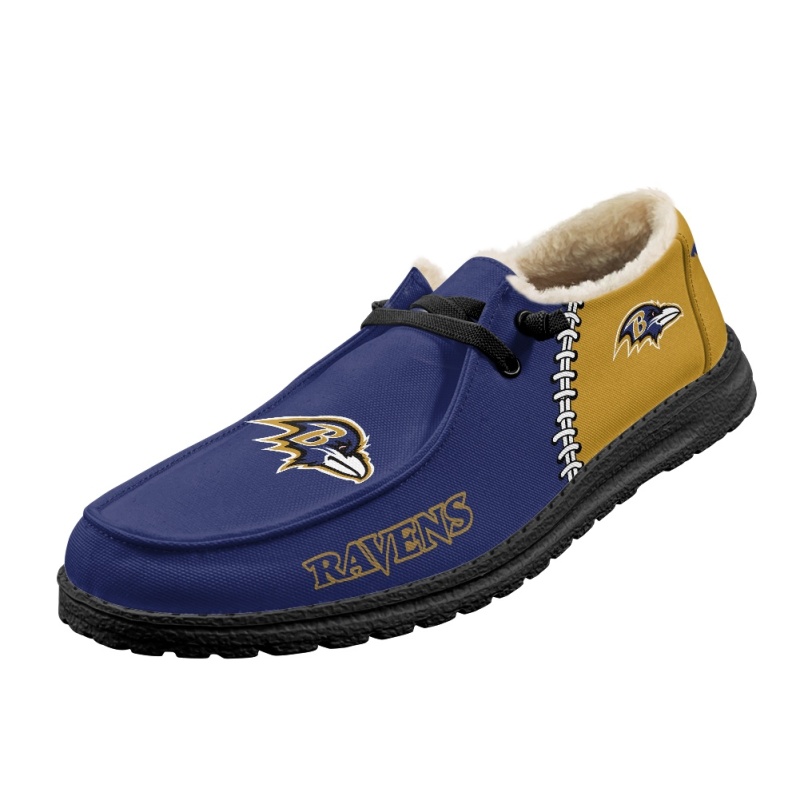 Baltimore Ravens – Hey Dude Wendy With Warm Fur Lining - Famjoys Baltimore Ravens – Hey Dude Wendy With Warm Fur Lining - Famjoys
