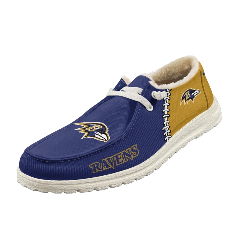 Baltimore Ravens – Hey Dude Wendy With Warm Fur Lining - Famjoys Baltimore Ravens – Hey Dude Wendy With Warm Fur Lining - Famjoys