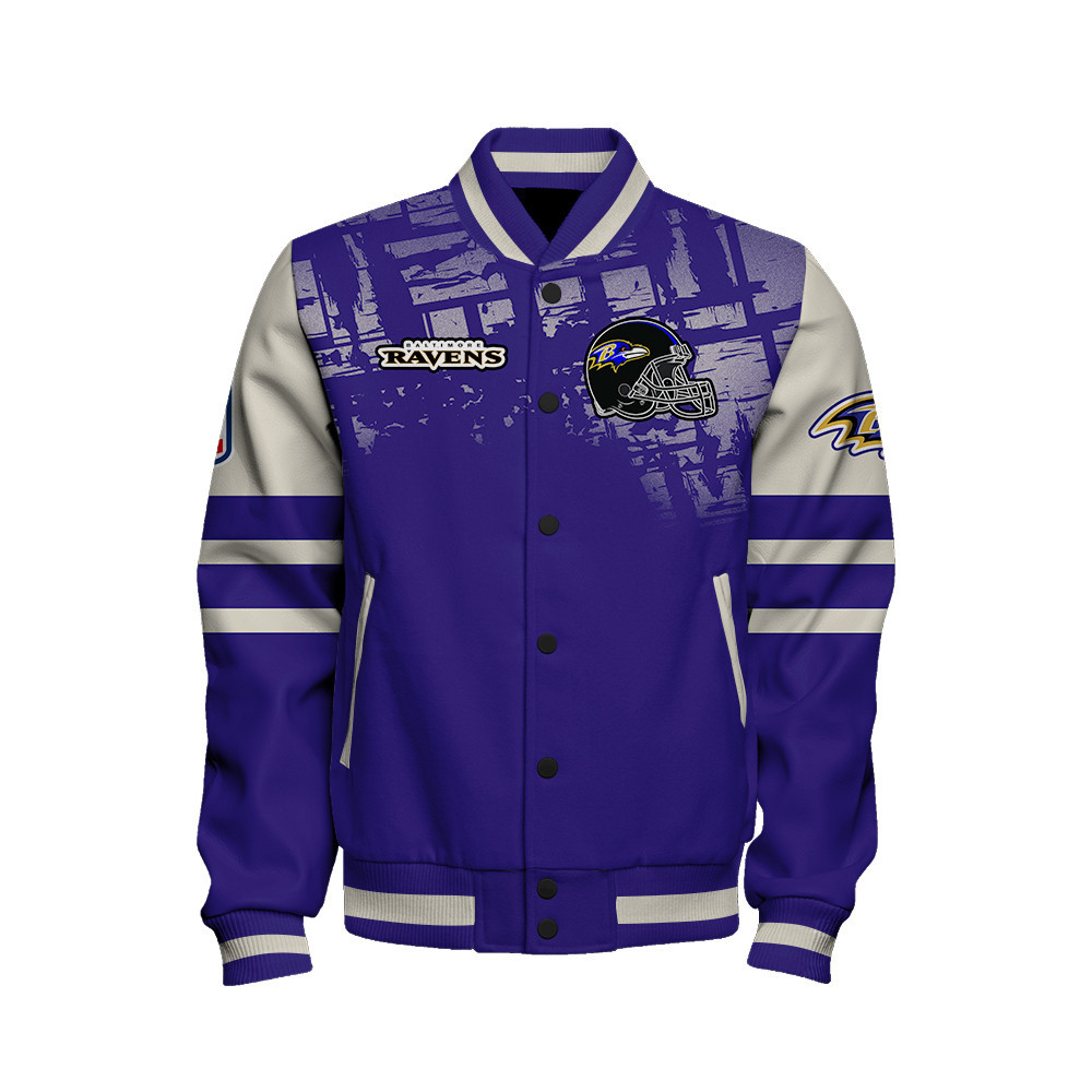 Baltimore Ravens - A Class Above Unisex Varsity Jacket - Famjoys Baltimore Ravens - A Class Above Unisex Varsity Jacket - Famjoys