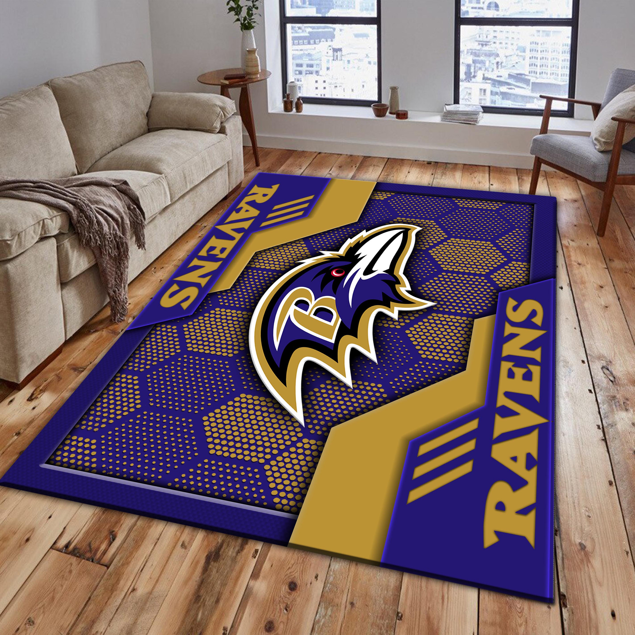 Baltimore Ravens Area Rugs 3082 - Famjoys Baltimore Ravens Area Rugs 3082 - Famjoys